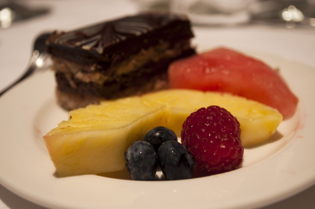 Présentation du dessert faite par moi-même !  :)